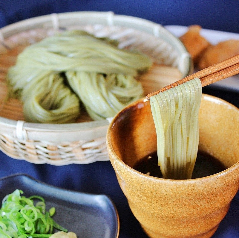 【先着30購入限定】抹茶が香る…茶そばセット3袋6人前【1袋たっぷり200ｇ（100ｇ ×2束入り）】合計600ｇ