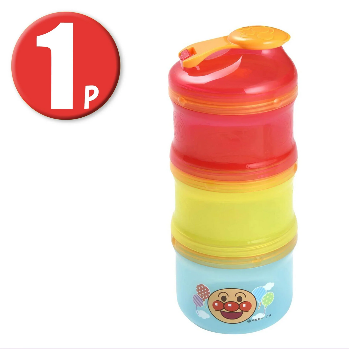 (1P*3入)レック アンパンマン AN2WAY ミルクケース KK-181 離乳食保存兼用) 3個入アソート