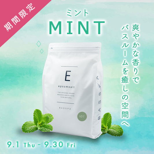 【期間限定】エプソムソルト (3kg) 硫酸マグネシウム  計量スプーン付き ミント