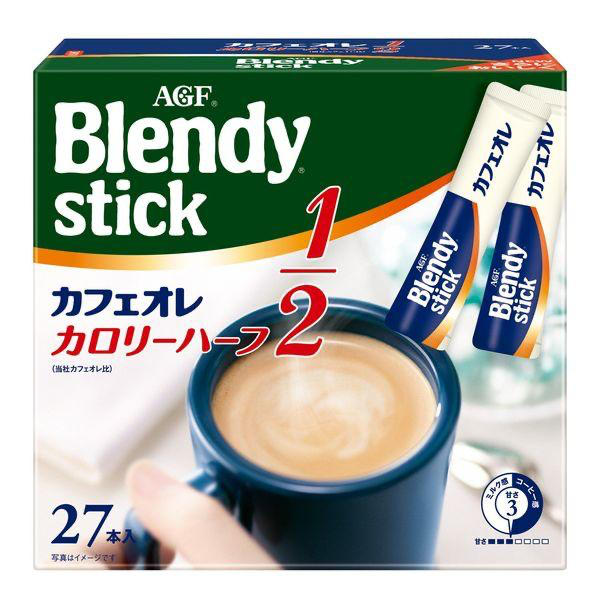 【おまけ付き！バラ売り　】　AGF ブレンディ スティック カフェオレカロリーハーフ 27本 バラ売り