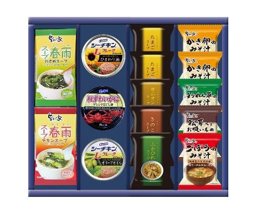 お中元 ギフト プレゼント 御中元【送料無料】【賞味期限2023.01】はごろも フリーズドライ＆みそ汁ギフト FEJD 1セット【熨斗・ご贈答品の対応致します】【オリジナル包装紙で包装】ギフト  プレゼント