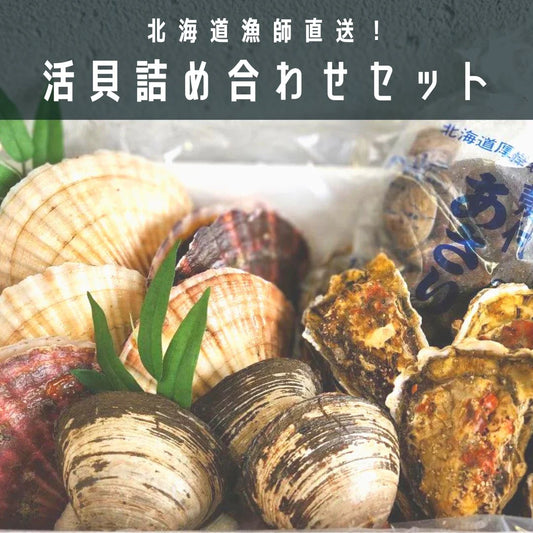 【全国送料無料】 北海道漁師直送！~活貝セット~　BBQ / 魚介 / 海産物 / 海鮮 / ホタテ / 牡蠣 / アサリ / ホッキ / ご褒美【特産品・ご当地特集】