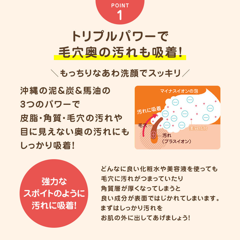 【3人シェア買いでお得】どろばーゆ 泡洗顔 120g 泡立てネット付き 洗顔料 洗顔フォーム どろあわ 敏感肌 楽天1位 どろ いちご鼻 洗顔 炭 毛穴汚れ 乾燥肌 くすみ いちご鼻 濃密泡 コスメ 化粧品 スキンケア メール便 送料無料