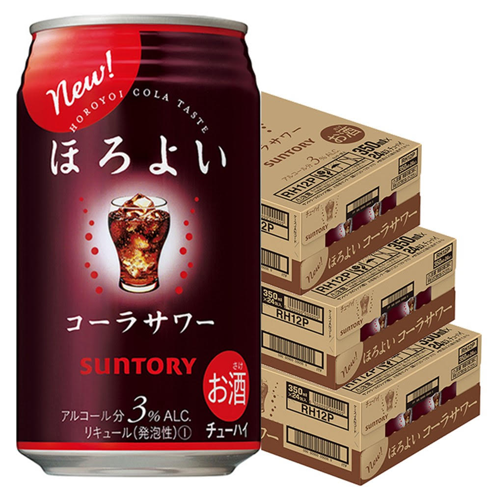 【送料無料】サントリー ほろよい コーラサワー 350ml×3ケース/72本【北海道・沖縄県・東北・四国・九州地方は必ず送料が掛かります】
