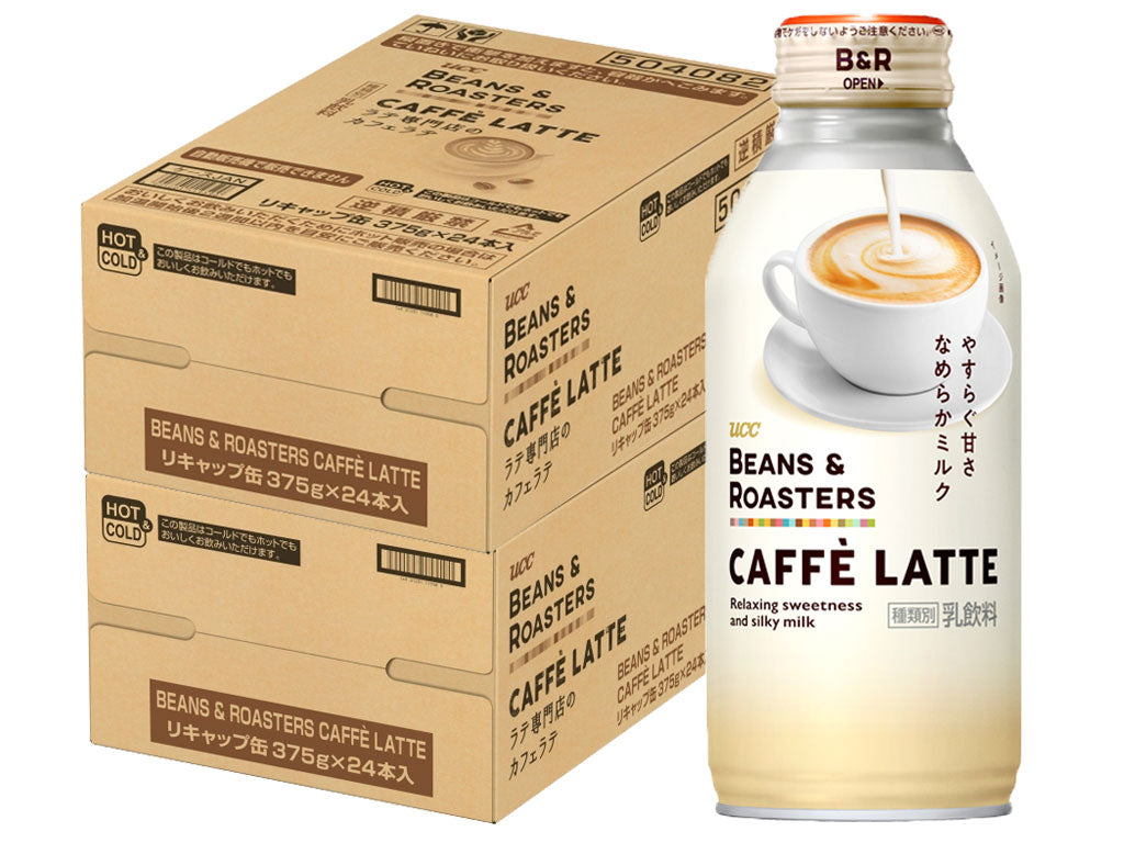 【送料無料】UCC BEANS&ROASTERS CAFFE LATTE カフェラテ ボトル缶 375ml×48本ビーンズ アンド ロースターズ