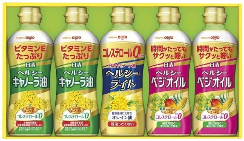 お中元 ビール ギフト プレゼント 飲み比べ 御中元【送料無料】【油ギフト】 日清 ヘルシーバラエティオイルギフト OP-25NT 1セット【熨斗・ご贈答品の対応可】【メーカー包装紙使用】