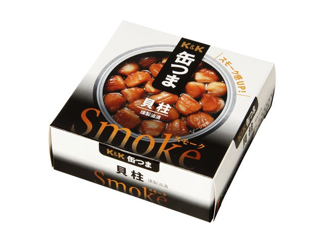 【送料無料】K&K 缶つま Smoke 貝柱 50g×12個