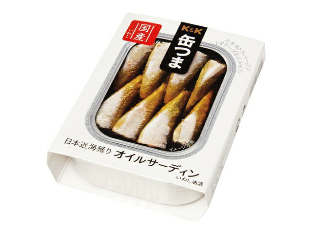 【送料無料】K&K 缶つま 日本近海獲り オイルサーディン 105g×12個