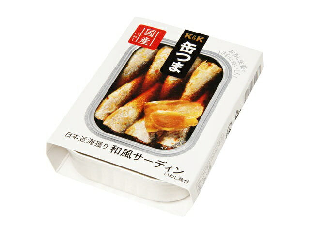 【送料無料】K&K 缶つま 日本近海獲り 和風サーディン 105g×12個