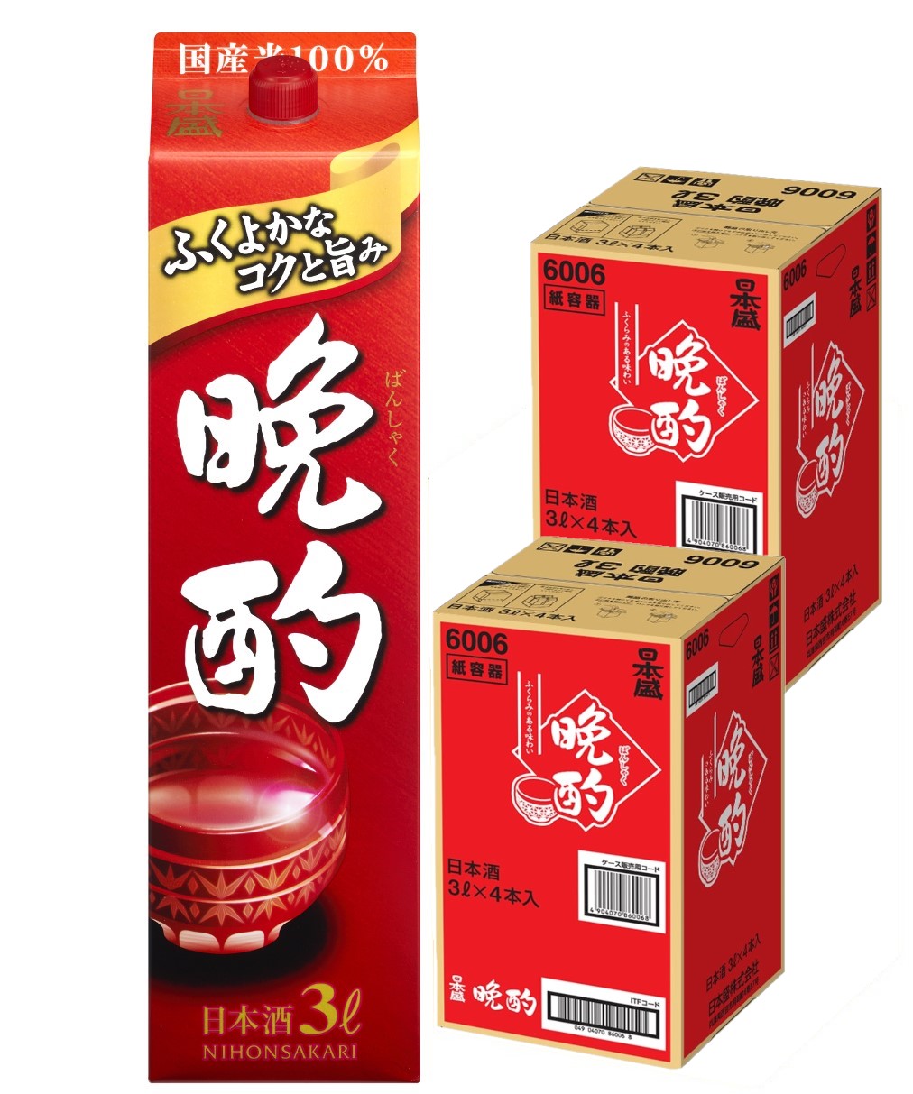 【送料無料】日本盛 晩酌 3000ml 3L×2ケース/8本【北海道・沖縄県・東北・四国・九州地方は必ず送料がかかります】