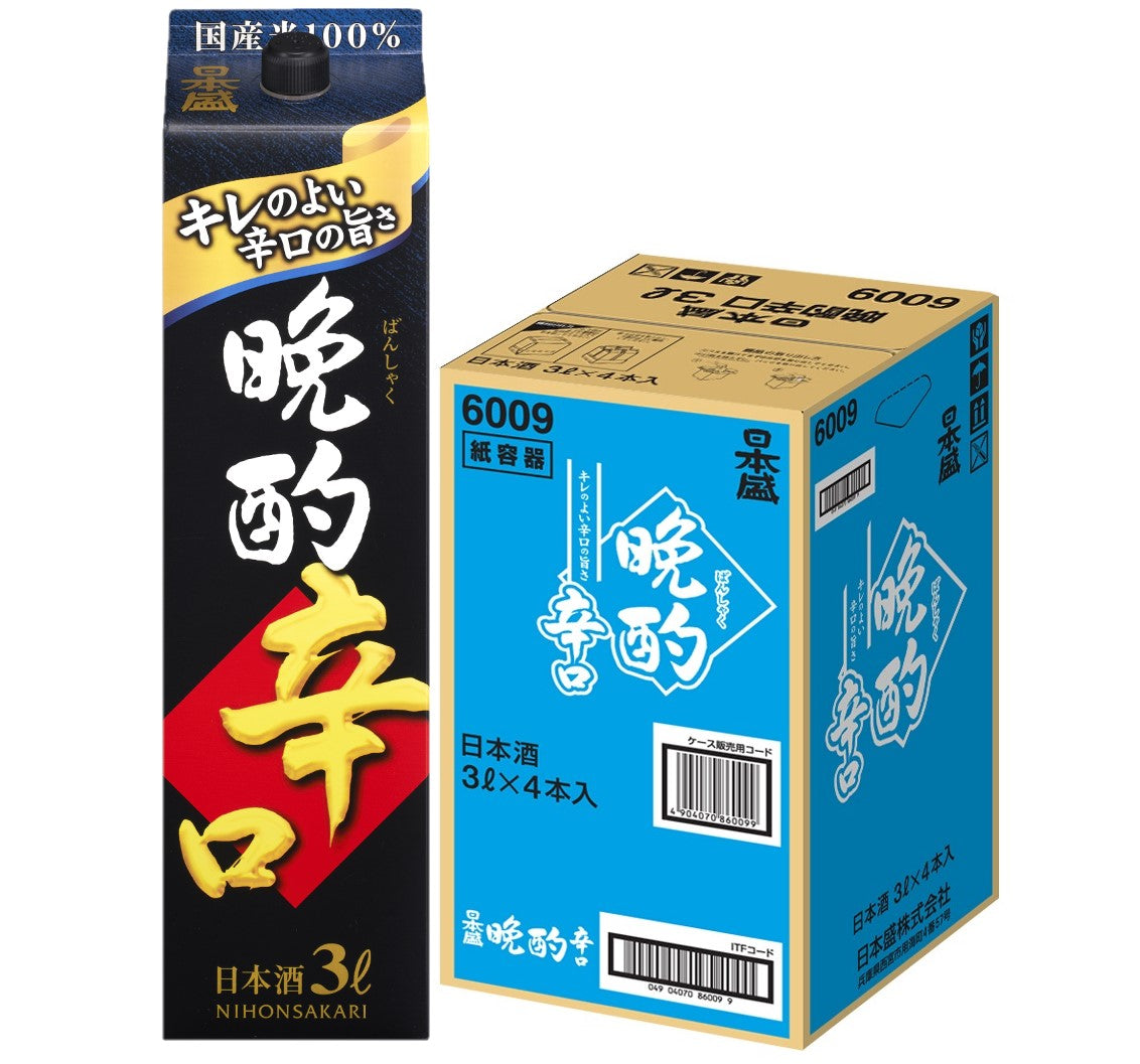 【送料無料】日本盛 晩酌 辛口 3000ml 3L×1ケース/4本【北海道・沖縄県・東北・四国・九州地方は必ず送料がかかります】