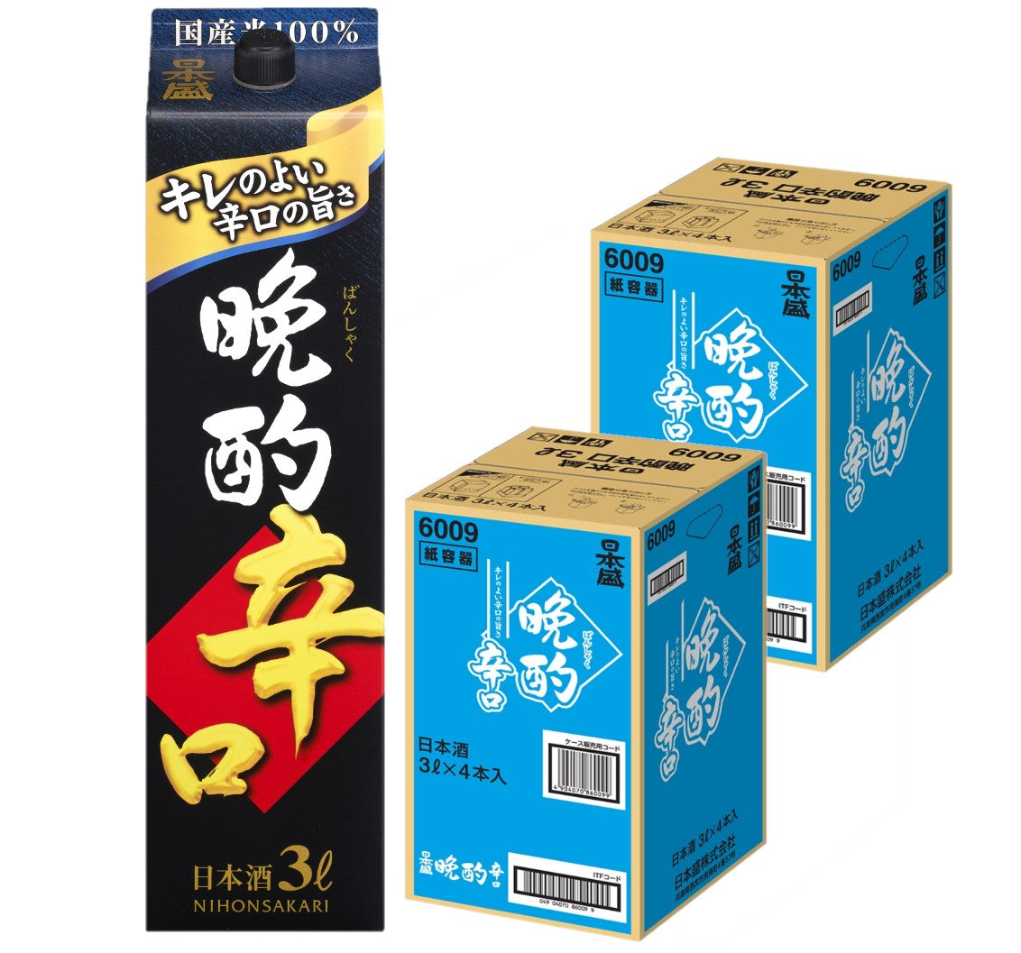 【送料無料】日本盛 晩酌 辛口 3000ml 3L×2ケース/8本【北海道・沖縄県・東北・四国・九州地方は必ず送料がかかります】