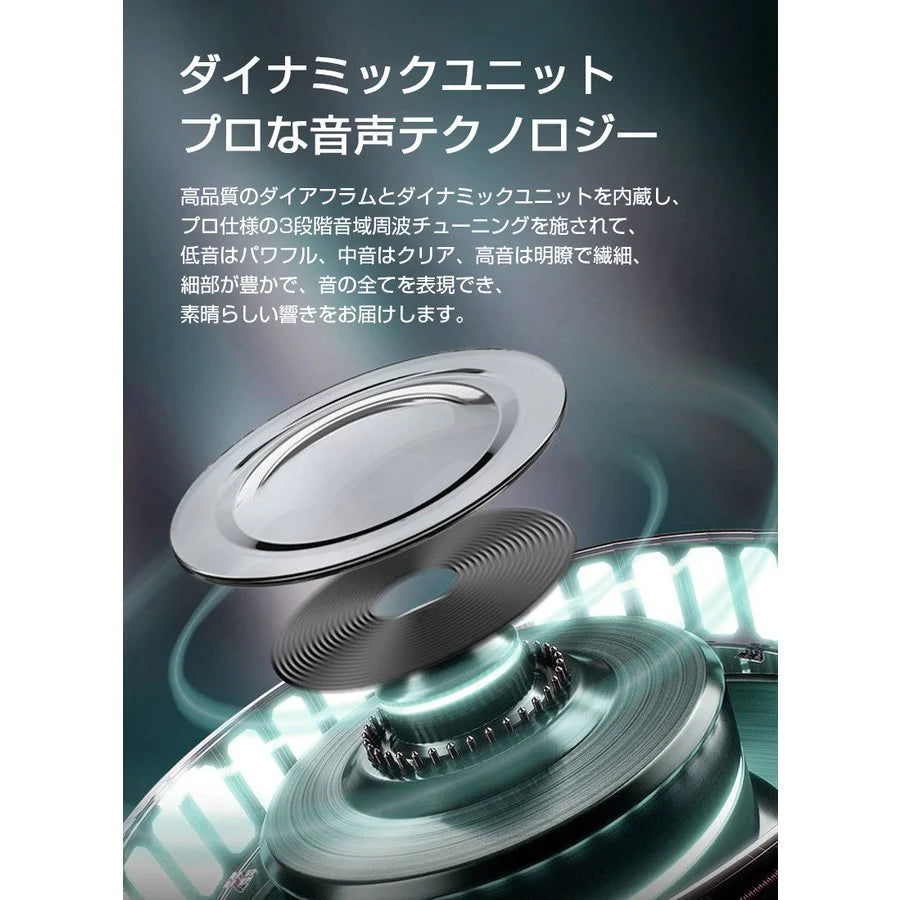 【高音質】ワイヤレスイヤホン Bluetooth 5.2 ブルートゥースイヤホン インナーイヤー型 タッチ式 左右分離型 低遅延 片耳 両耳 防水 Siri対応 iPhone ipad Android【ゲリラセール】