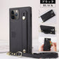 スマホケース iPhoneケース iPhone14Pro ブラック ショルダータイプ ベルト付き スマホケース
