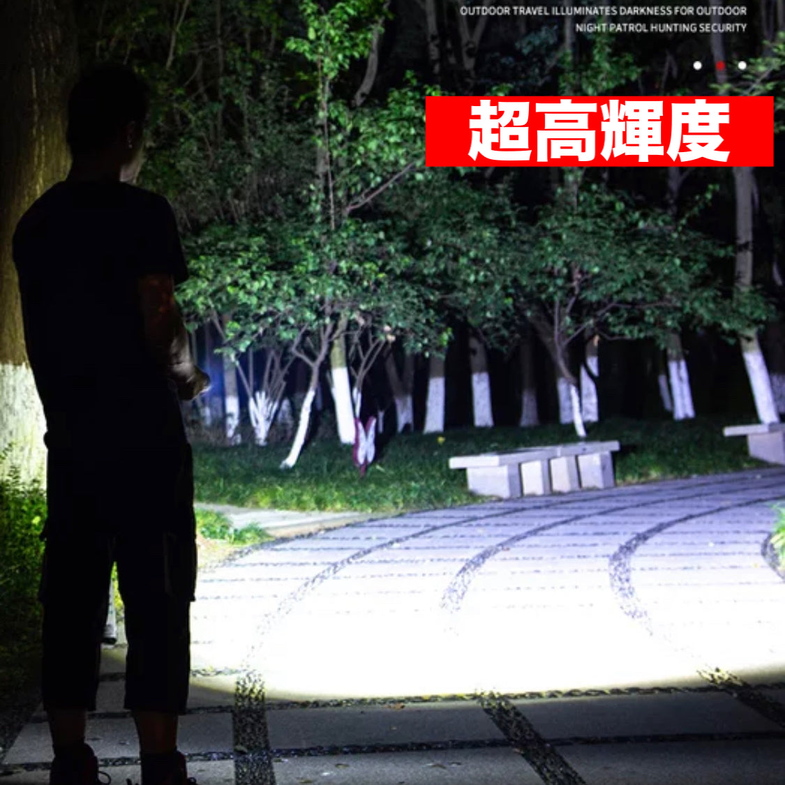 LEDライト 懐中電灯 ハンディライト LED 充電式 超強力　ズーム 多モード（m018)