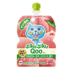 コカコーラ ミニッツメイドぷるんぷるんQooもも 125gパウチ×60本［30本×2箱］北海道、沖縄、離島は送料無料対象外［送料無料］【2?3営業日以内に出荷】