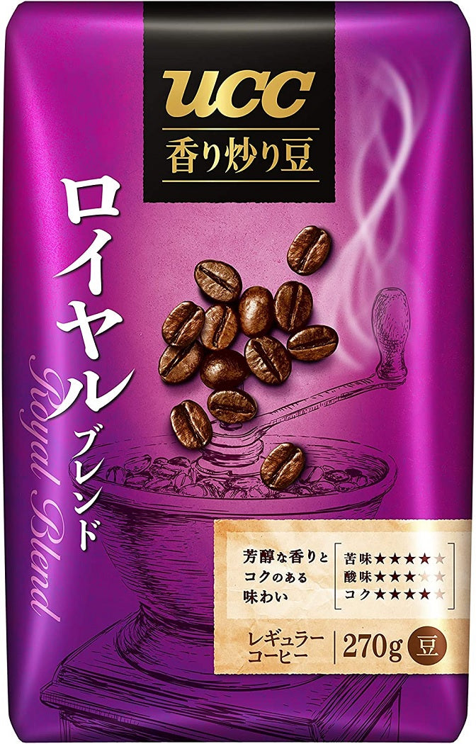 【送料無料】 UCC 香り炒り豆 ロイヤルブレンド AP270g×6個【レギュラーコーヒー 豆】