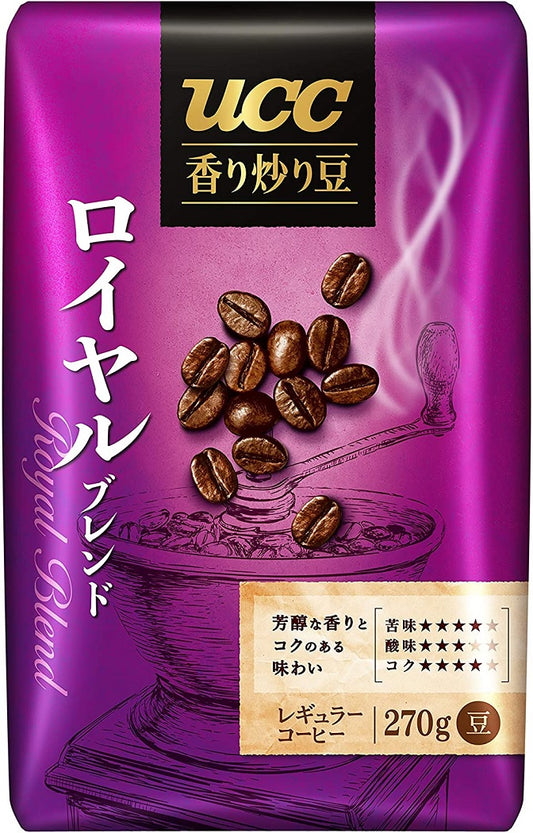 【送料無料】 UCC 香り炒り豆 ロイヤルブレンド AP270g×6個【レギュラーコーヒー 豆】