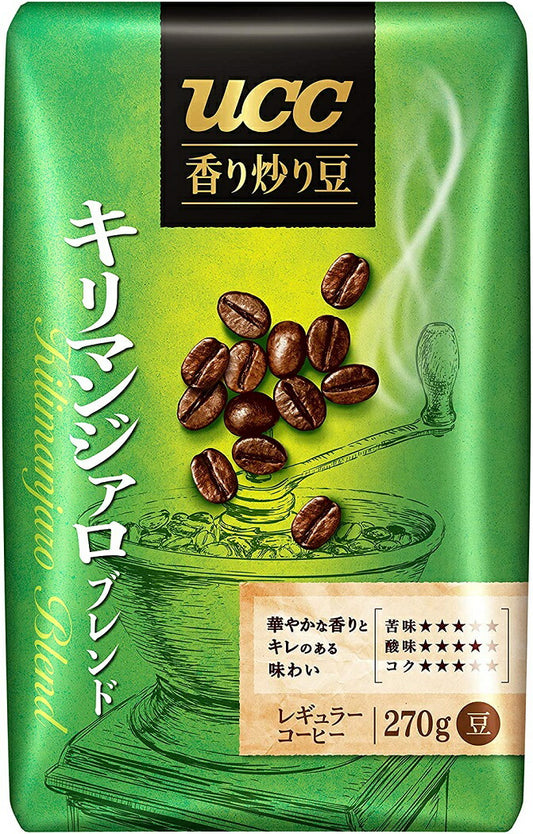 【送料無料】 UCC 香り炒り豆 キリマンジャロブレンド AP270g×6個【レギュラーコーヒー 豆】