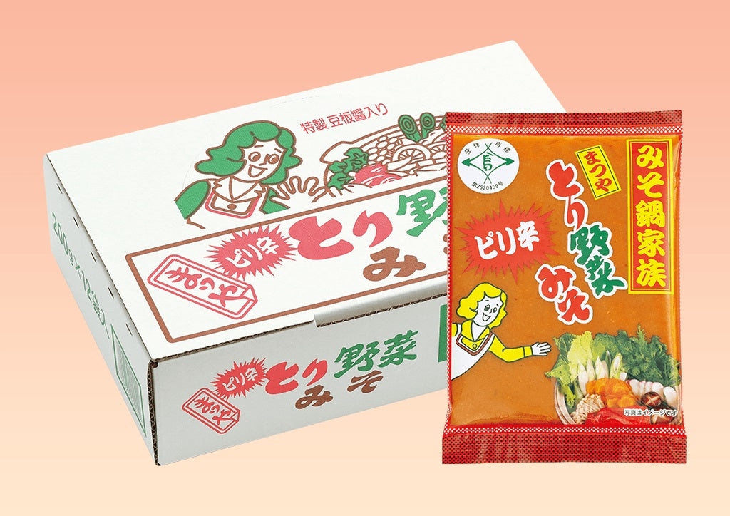 【送料無料】まつや ピリ辛とり野菜みそ 200g×12袋／1箱