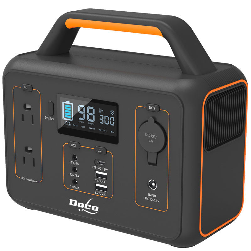 ポータブル電源 300W 78,000mAh/280Wh PSE認証済 純正弦波 3kg 防災グッズ 家庭用 軽量 /DC/USB出力 車中泊 キャンプ アウトドア 非常用電源 AC電源 バッテリー 蓄電池 停電対策 大容量 家庭用蓄電池 冬キャンプ ポタ電(番号:188)