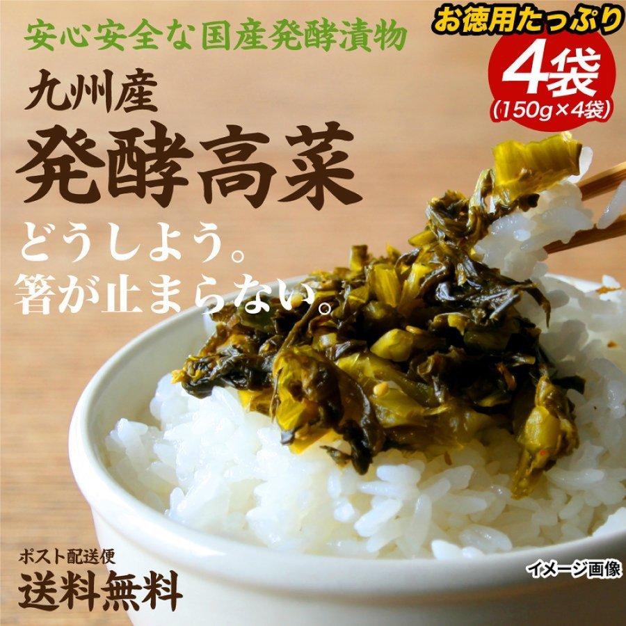 九州高菜 4袋 (150g×4袋) 送料無料 ご飯のお供 ふりかけ 食品 お試し 国産 ギフト お取り寄せ グルメ 漬物 鹿児島 宮崎