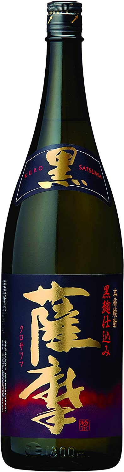 【送料無料】薩摩焼酎 黒薩摩 芋 25度 1800ml 1.8L×6本【北海道・東北・四国・九州・沖縄県は別途送料がかかります】