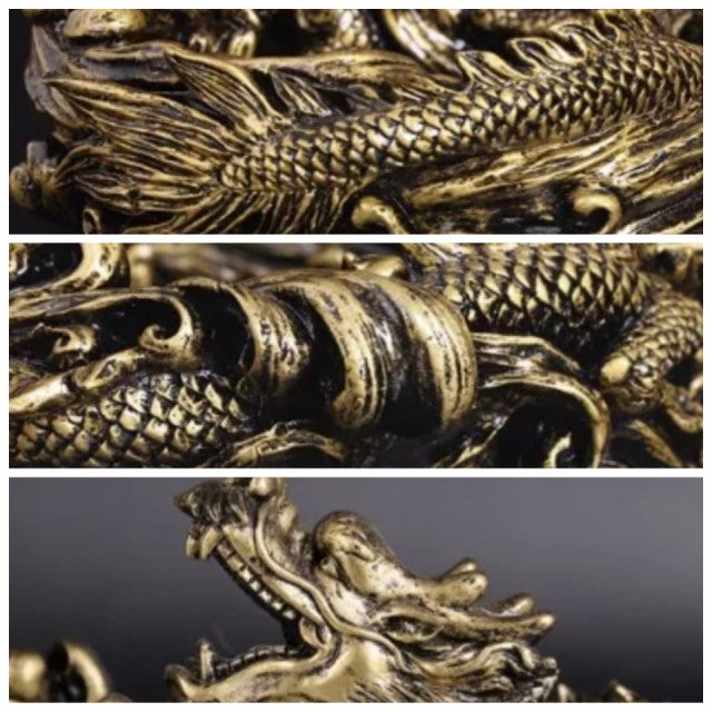 送料無料 灰皿 ガラス 高級 ギフト ドラゴン 龍 骨董風 インテリア 置物 オブジェ 喫煙具 とぐろを巻く 守護龍 風水 小物入れ