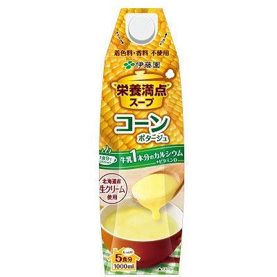 伊藤園 栄養満点ｽｰﾌﾟ ｺｰﾝﾎﾟﾀｰｼﾞｭ 1000ml×12本