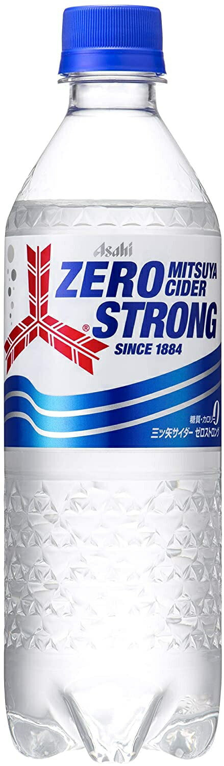 【訳あり】【ケース破損品】【送料無料】アサヒ 三ツ矢サイダー ゼロストロング 500ml×24本