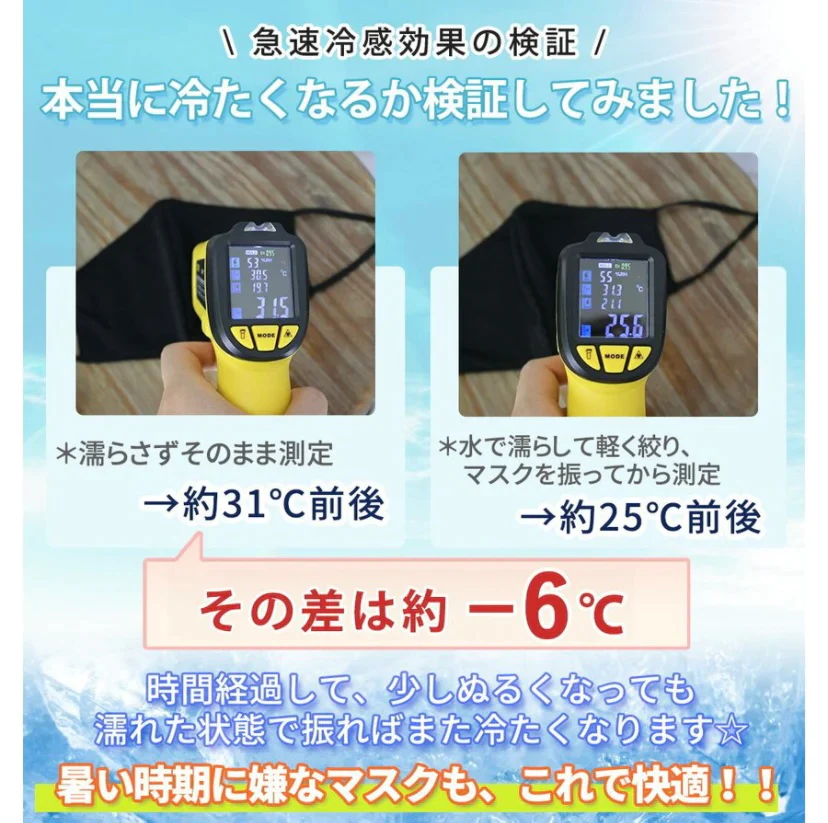 ホワイト２枚入　開店記念SALE　   メッシュ水着素材使用「クールマスク」 SWIM COLD MASK ジムマスク
