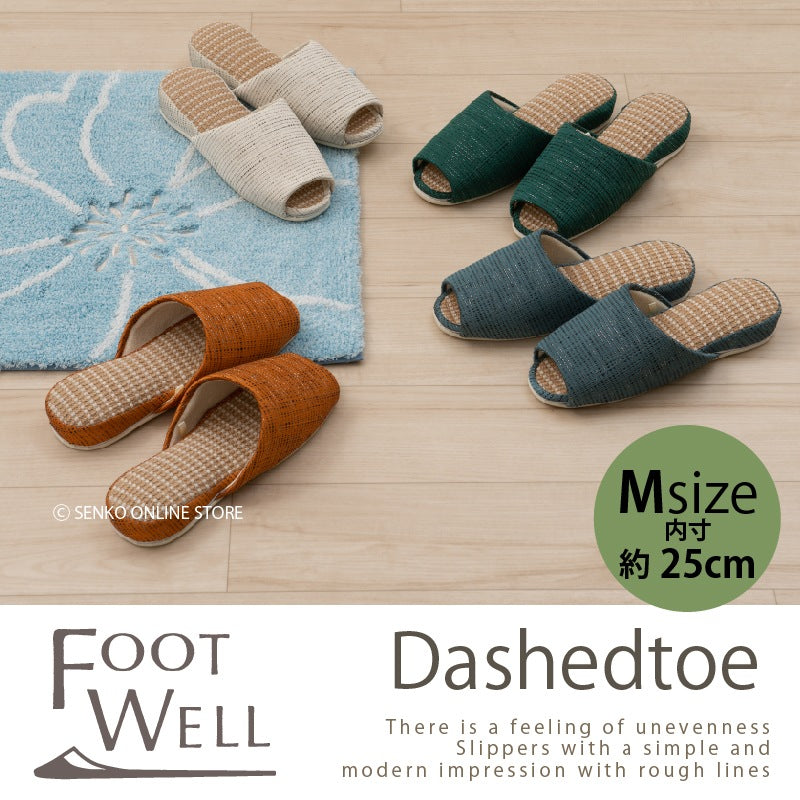 FOOT WELL ダッシュトゥ　スリッパ Mサイズ 約25.0cm　オレンジ