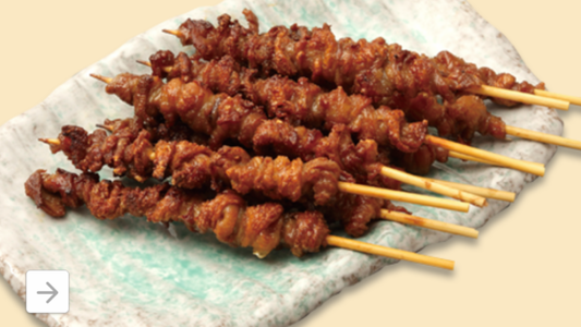 博多風ぐるぐる皮串（味付き）1パック10本 1ケース60パック入り