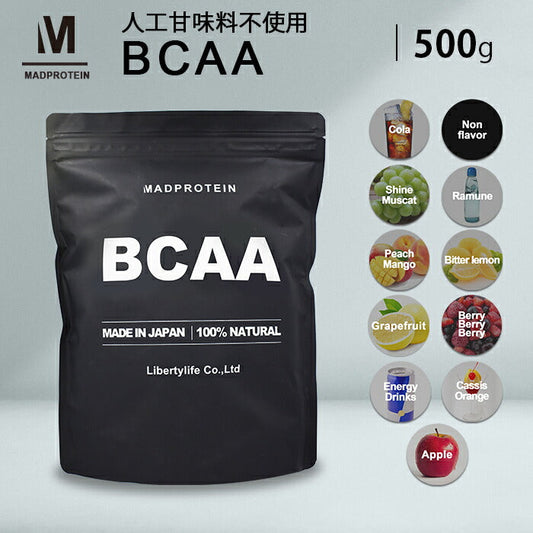 BCAA  500g  ヨーグルト 人工甘味料不使用 オールインワン 国内製造 フレーバー (MADPROTEIN) マッドプロテイン