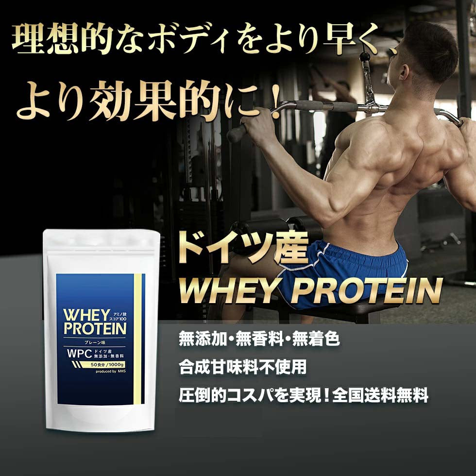 ホエイ プロテイン プレーン味 500g ドイツ産 無添加