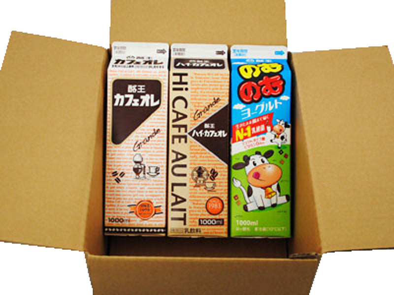 酪王カフェオレ ハイ・カフェオレ のむのむヨーグルト 1000ml 3本セット (クール便)