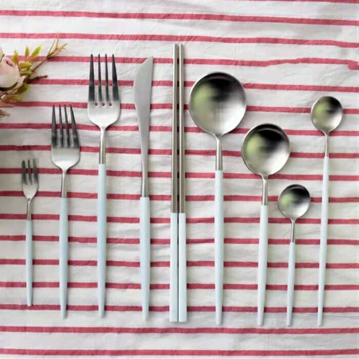 cesa beams カトラリー カトラリーセット【マットブラック】ギフトセット 結婚祝い オリジナル3本×2セット 箱入り スプーン フォーク ナイフ セット (/e祝箱黒中3*2/)