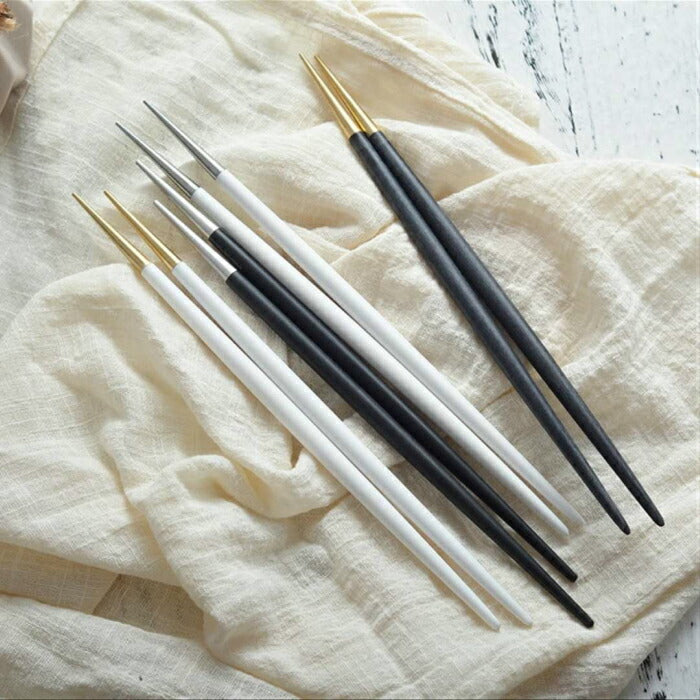 cesa beams お箸【マットゴールド】おはし お箸セット おしゃれ お箸４膳セット 丸箸 22cm (/e金丸4/)