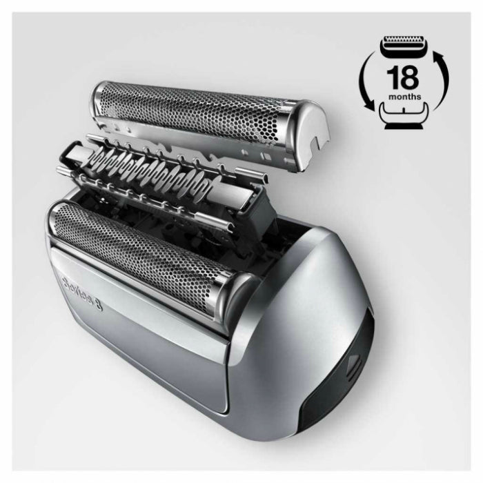 BRAUN 純正 シリーズ8 ブラウン 83M 替え刃 替刃 交換 スペア 網刃 内刃セット 一体型カセット シルバー F/C83M