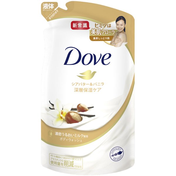 【おまけ付き！】Dove（ダヴ） ボディウォッシュ リッチケア 深層保湿ケア シアバター＆バニラ 詰替 340g [ボディソープ]