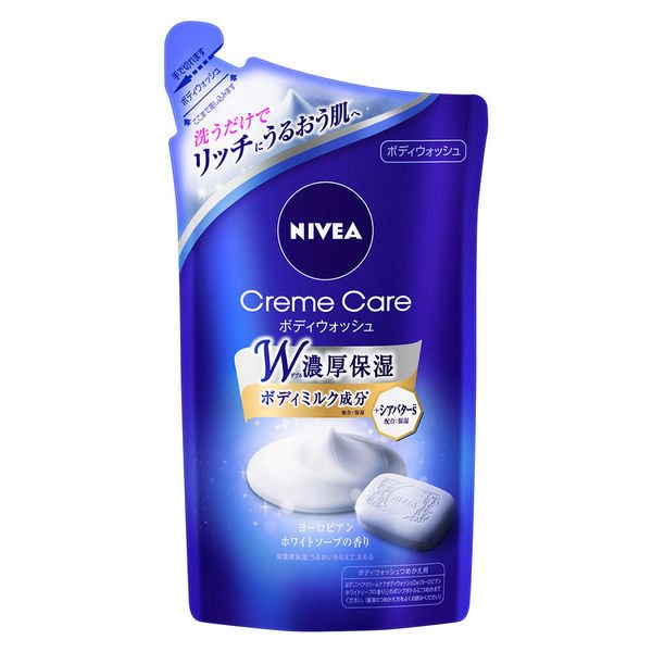 【おまけ付き！】ニベア クリームケア ボディウォッシュ ヨーロピアンソープの香り 詰め替え 360ml ボディーソープ 花王