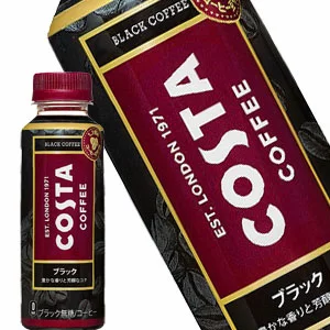 コカコーラ コスタ コーヒー ブラック 265mlPET×72本［24本×3箱］［賞味期限：3ヶ月以上］［送料無料］【4〜5営業日以内に出荷】
