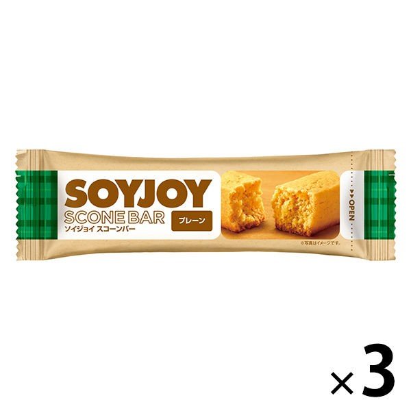 【おまけ付き！】SOYJOY（ソイジョイ）　スコーンバー　プレーン　25g　3本　大塚製薬　栄養補助食品