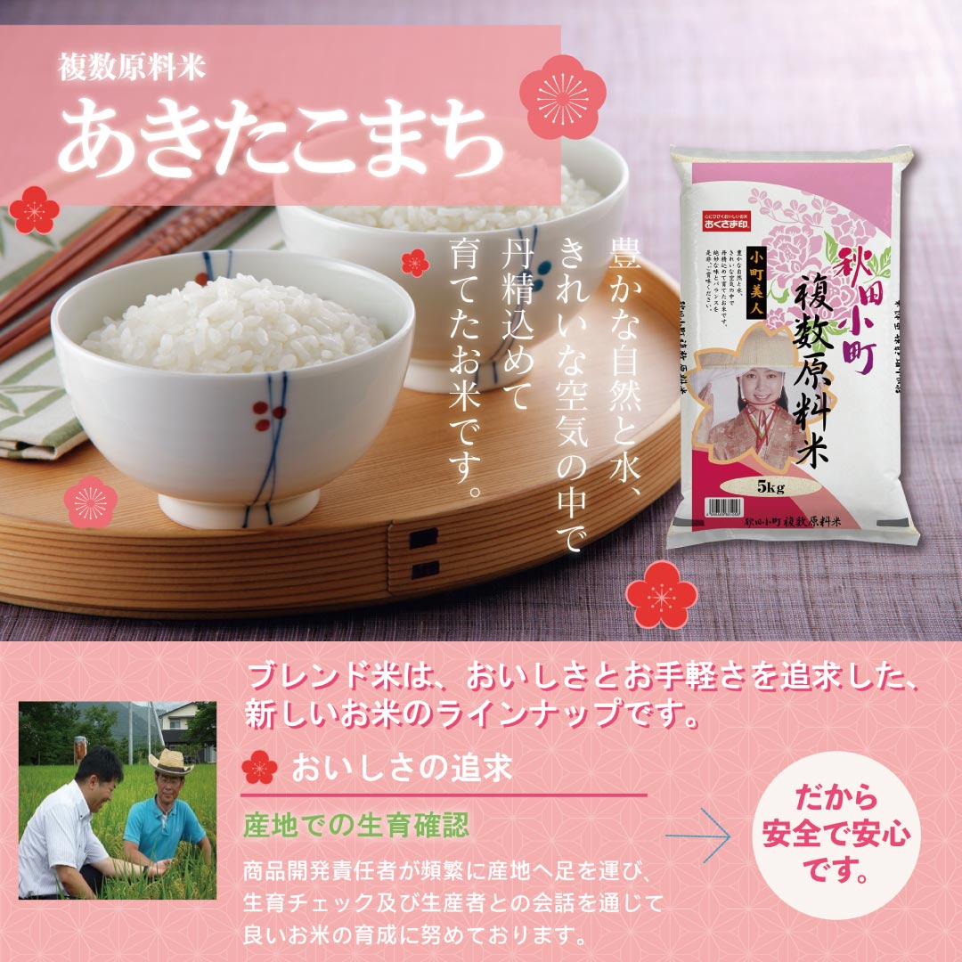 あきたこまち ブレンド米 20kg (5kg×4) お米 精米 白米 おくさま印 国産 食品 ギフト 引っ越し 挨拶 出産 内祝い 母の日 父の日 お中元 お歳暮 結婚 快気 還暦 香典返し 寒中 暑中見舞い お年賀 送料無料