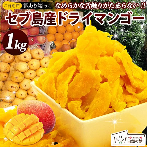 1kg セブ島 半生ドライマンゴー 訳あり 不揃い