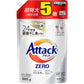 【日用品リリースセール・12%OFF】アタック ZERO(ゼロ) 洗濯洗剤 液体 詰め替え 1800g(約5倍分)×6袋セット