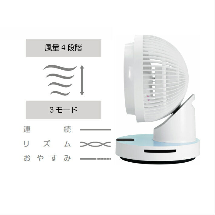 3D首振り リモコン付きサーキュレーター SU-CL20RWA
