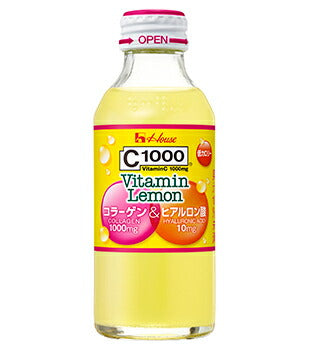 【送料無料】ハウスウェルネスビタミンレモンコラーゲン&ヒアルロン酸140ml×30本（1ケース）