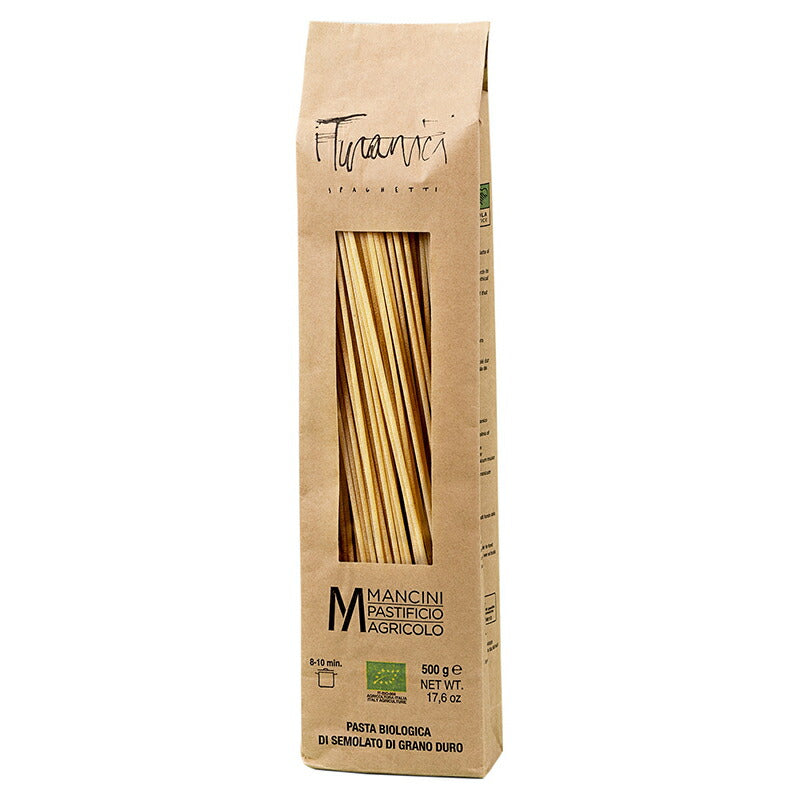 【送料無料】マンチーニ 有機スパゲッティ・トゥラニチ　2.2mm 500g×24袋【モンテ物産】