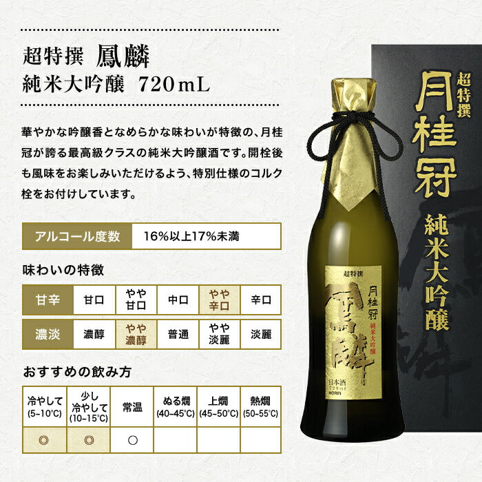 月桂冠 超特撰 鳳麟 純米大吟醸 720ml 1本【ご注文は1ケース(12本)まで1個口配送可能】
